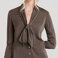 The Brown Blouse by Rachel Zoe, worn by Giuliana Rancic