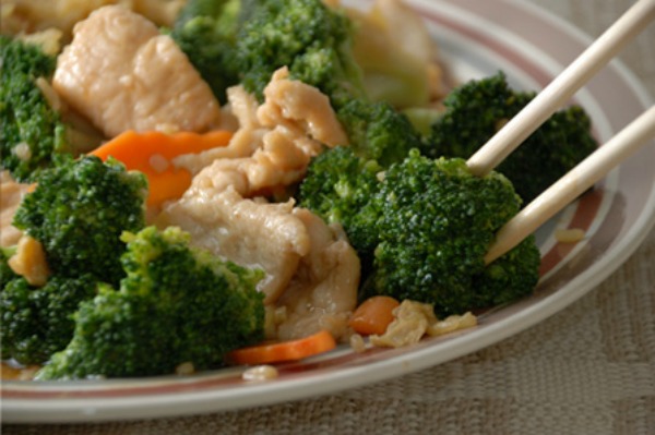 Chicken and broccoli