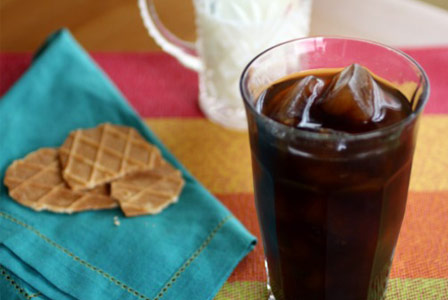 Ice cube coffee