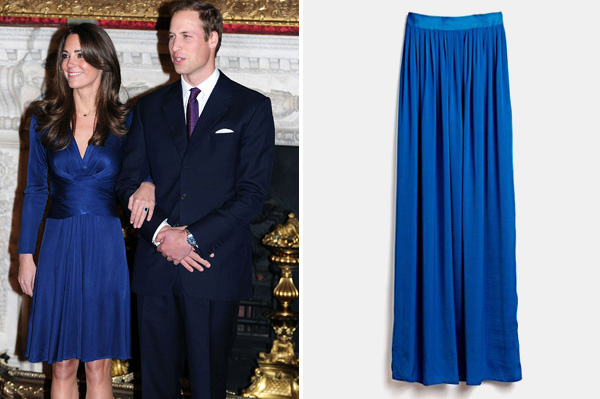 Kate Middleton wearing blue