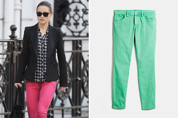 Kate Middleton wearing Pippa Middleton wearing bold pants