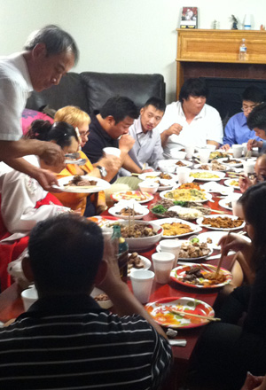 Lidia Bastianich at Korean wedding