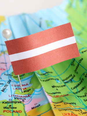 Latvian flag