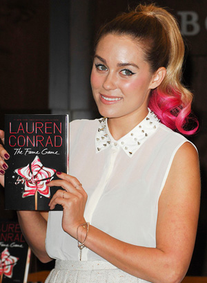Lauren Conrad's pink ponytail