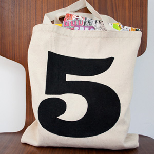 Lucky number tote bag
