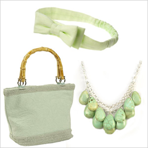 Mint green accessories