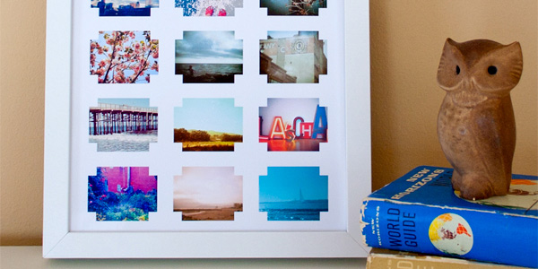 Finished DIY craft: mod photo collage