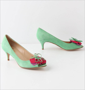Suede heels