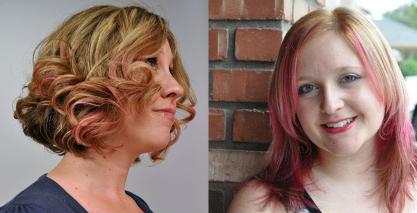SheKnows staff with pink hair