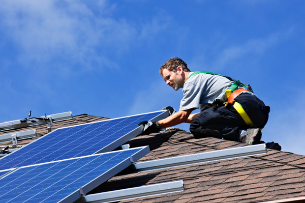 Instal solar energy panels