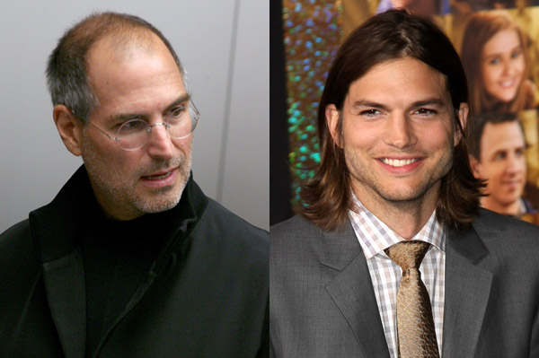 Ashton Kutcher and Steve Jobs