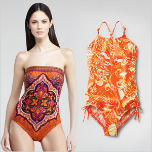Tangerine swimwear