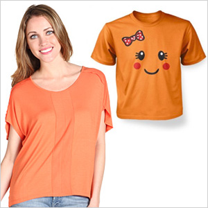 Tangerine tees