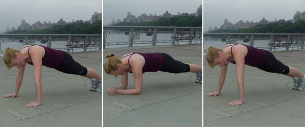 Plank- elbow and hand variation