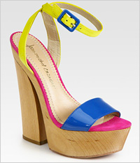 Colorblock sandals