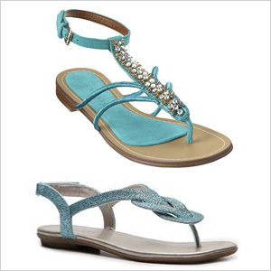 Turquoise sandals