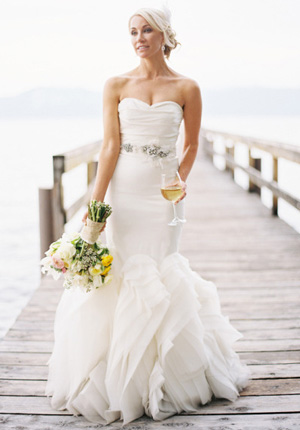 Wedding dress trends -- ruffles