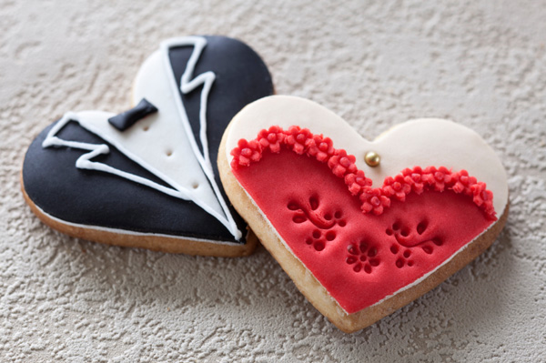 Wedding sugar cookies