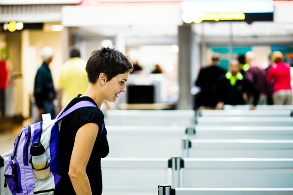 Woman at airport