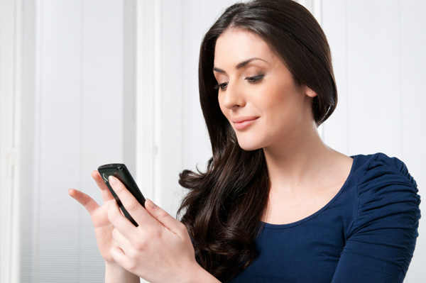 Woman on smartphone