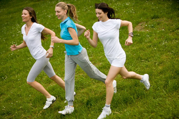Women running