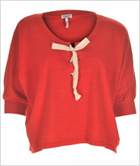 Tie-neck tee