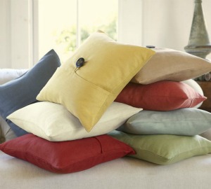Pottery barn stack of pillows