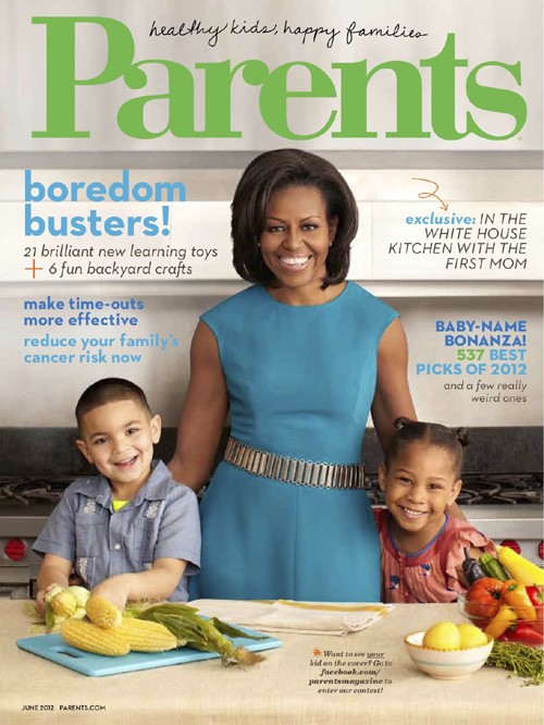 Michelle Obama on Parents magazine June 2012
