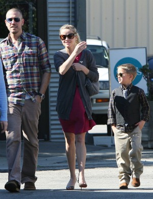 Reese with husband Jim Toth and son Declan