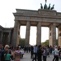 Tourists in Berlin