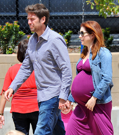 Alyson Hannigan's huge baby bump