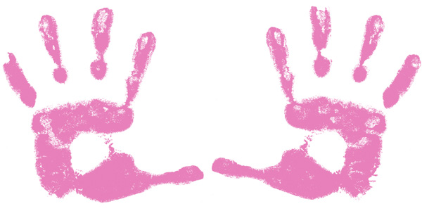 clipart of baby handprints - photo #36