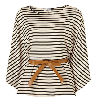 Batwing striped top