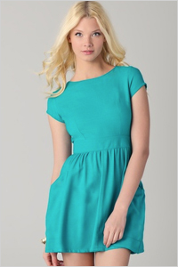 Scoop neck dress