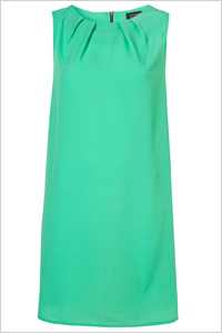 sea green shift dress