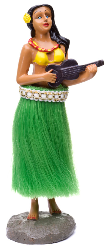 Ceramic hula girl