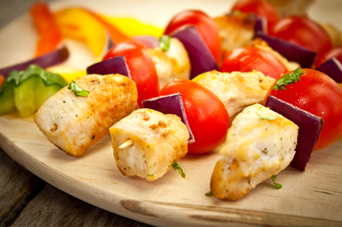 Chicken breast kebab