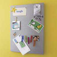 Mesh Silver Bulletin board