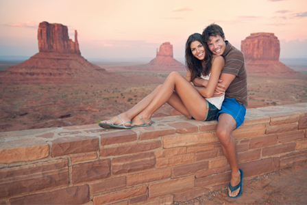 Couple in Monument Valley National Park