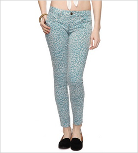 Leopard Skinny Jeans