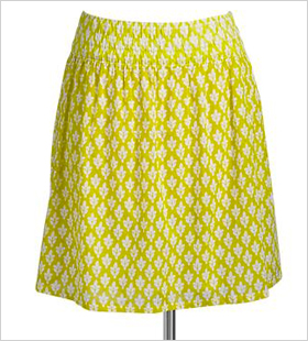 Printed-Pocket Skirt