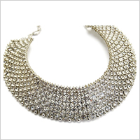 Crystal-studded necklace