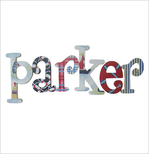 Nautical Hanging Letters, Posh Tots