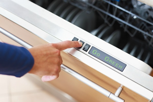 loaded dishwasher