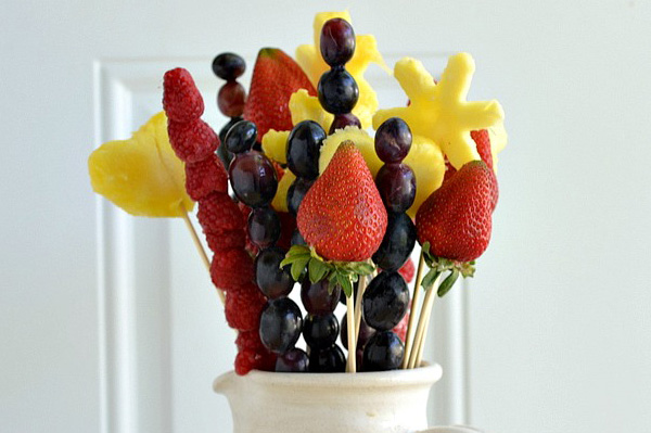 Homemade edible bouquet