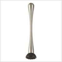 silicone and stainless steel muddler