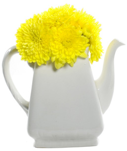 Teapot with flowers