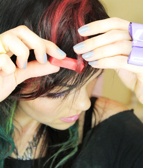 Hair chalking