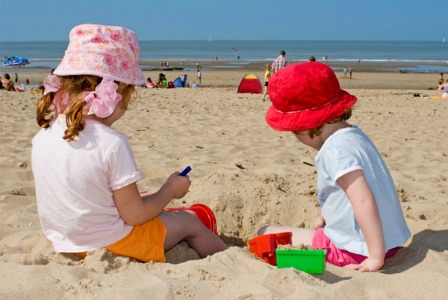 Kids at the beach