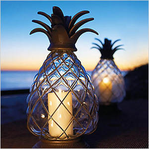 pineapple hurricane lanterns